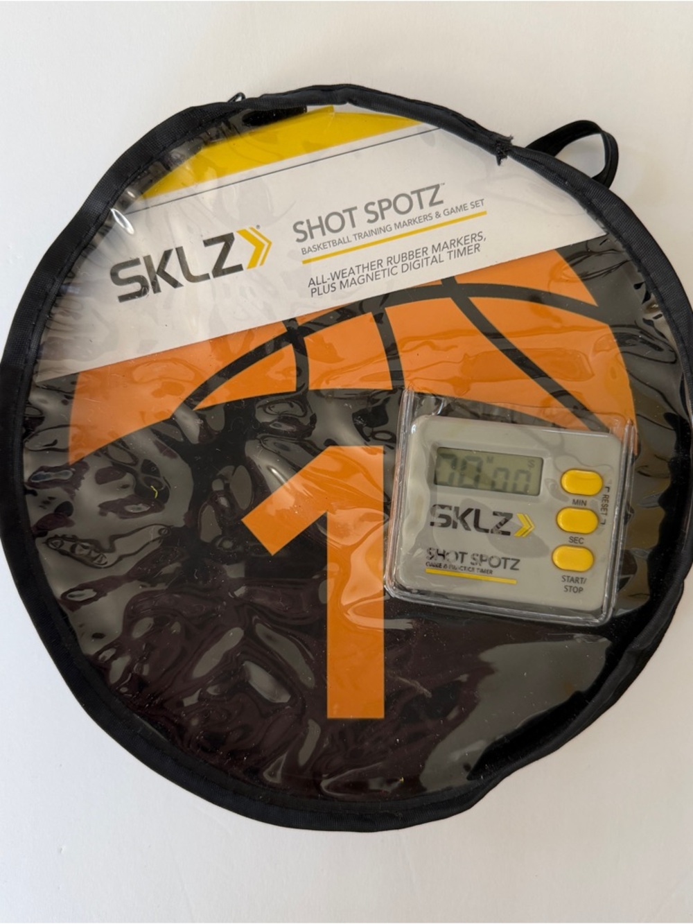 SKLZ Shot Spotz Basketball Training Markers - Orange & Black